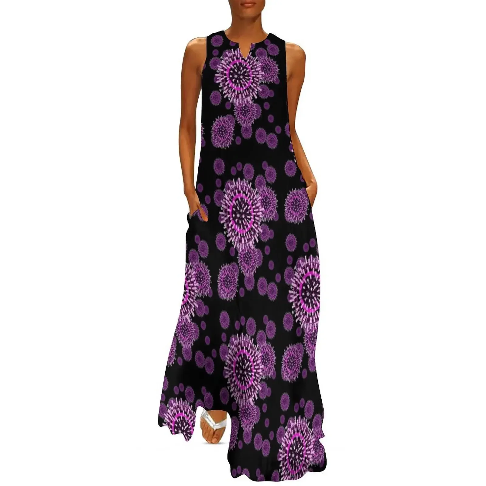 

Influenza pattern Long Dress dress party evening elegant luxury celebrity Women's summer suit Dress
