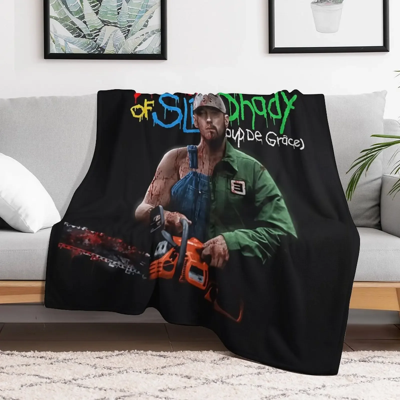 Death of Slim Shady Throw Blanket Winter beds christmas decoration Blankets