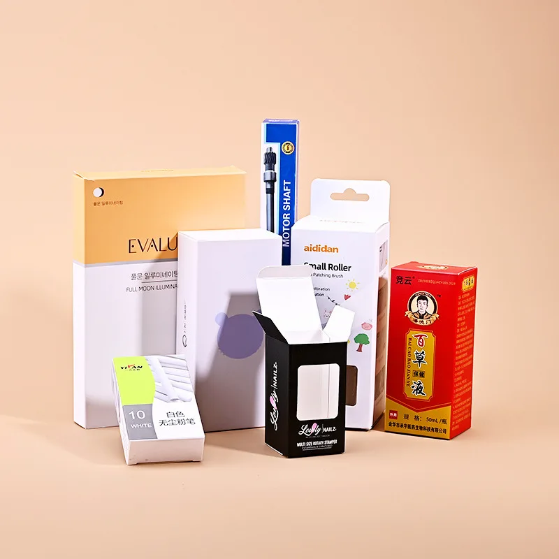 Custom Packaging Boxes Custom Boxes Custom White Cardboard Color Boxes High-end Fruit Tea Cosmetics Paper Box Design Printi