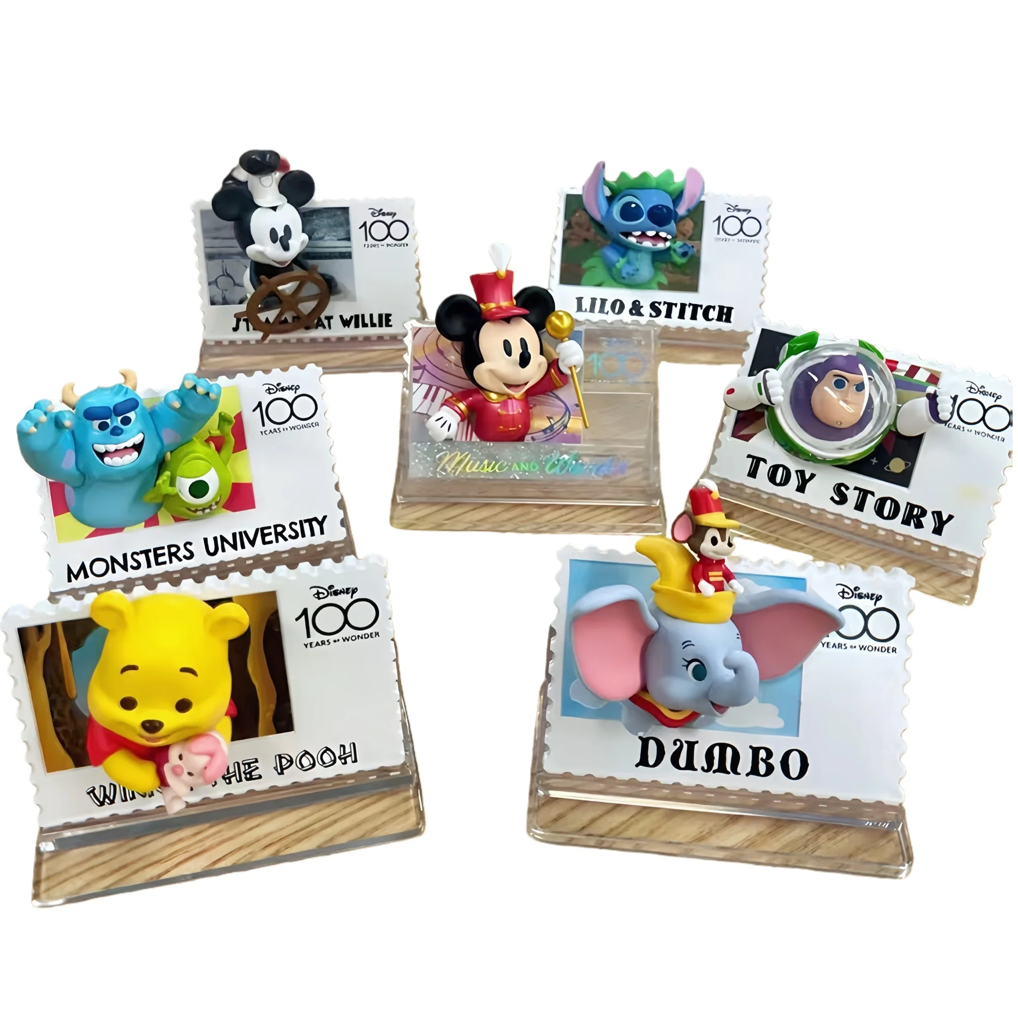 

Miniso Disney ретро штамп тематическая глухая коробка аниме фигурка сюрприз загадочная коробка магнит на холодильник настольные украшения игрушка