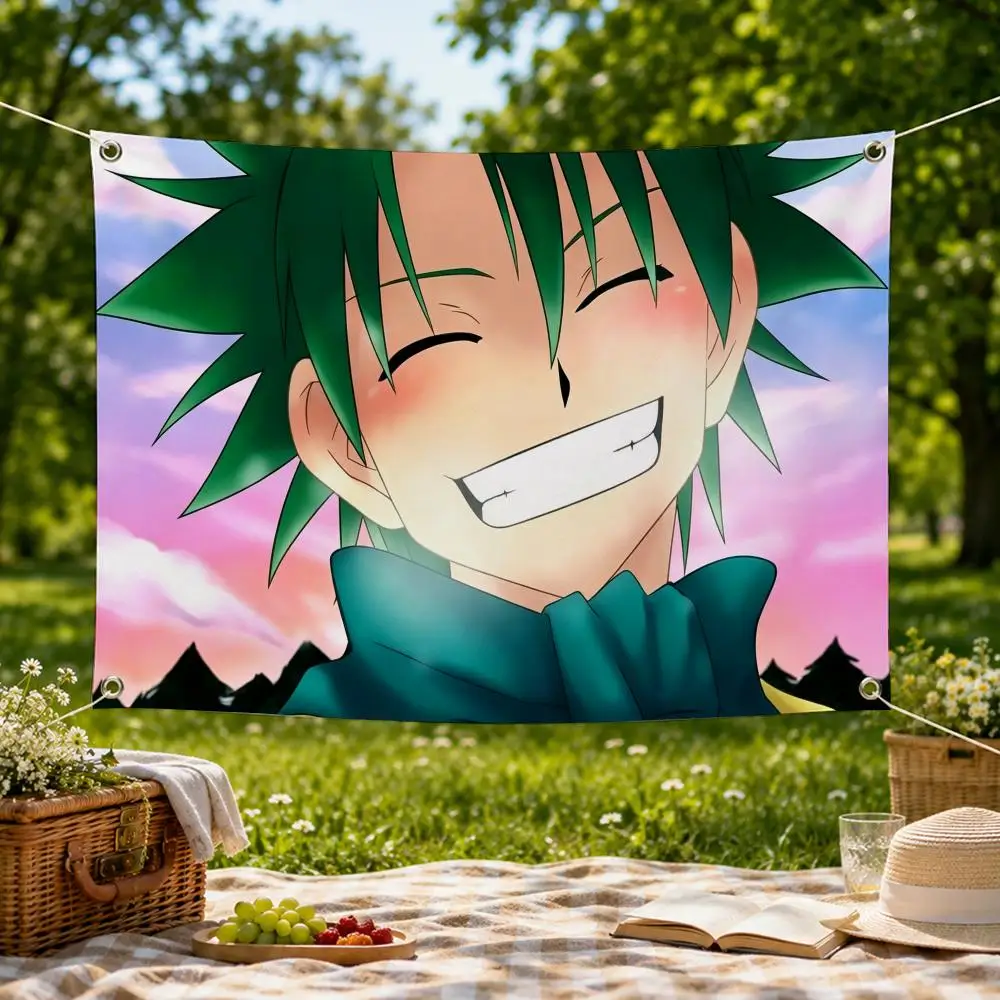 Anime Law of Ueki Battle Fantasy Flags Wall Hanging Flag Banner for Bedroom Dorm Party Festival Camping Indoor Outdoor Decor