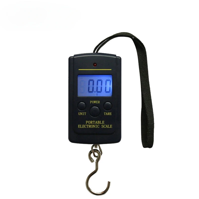 

Portable 40Kg 10g Hanging Scale Digital Scale BackLight Electronic Fishing Travel Pocket Scale Luggage Scales Weights Tool