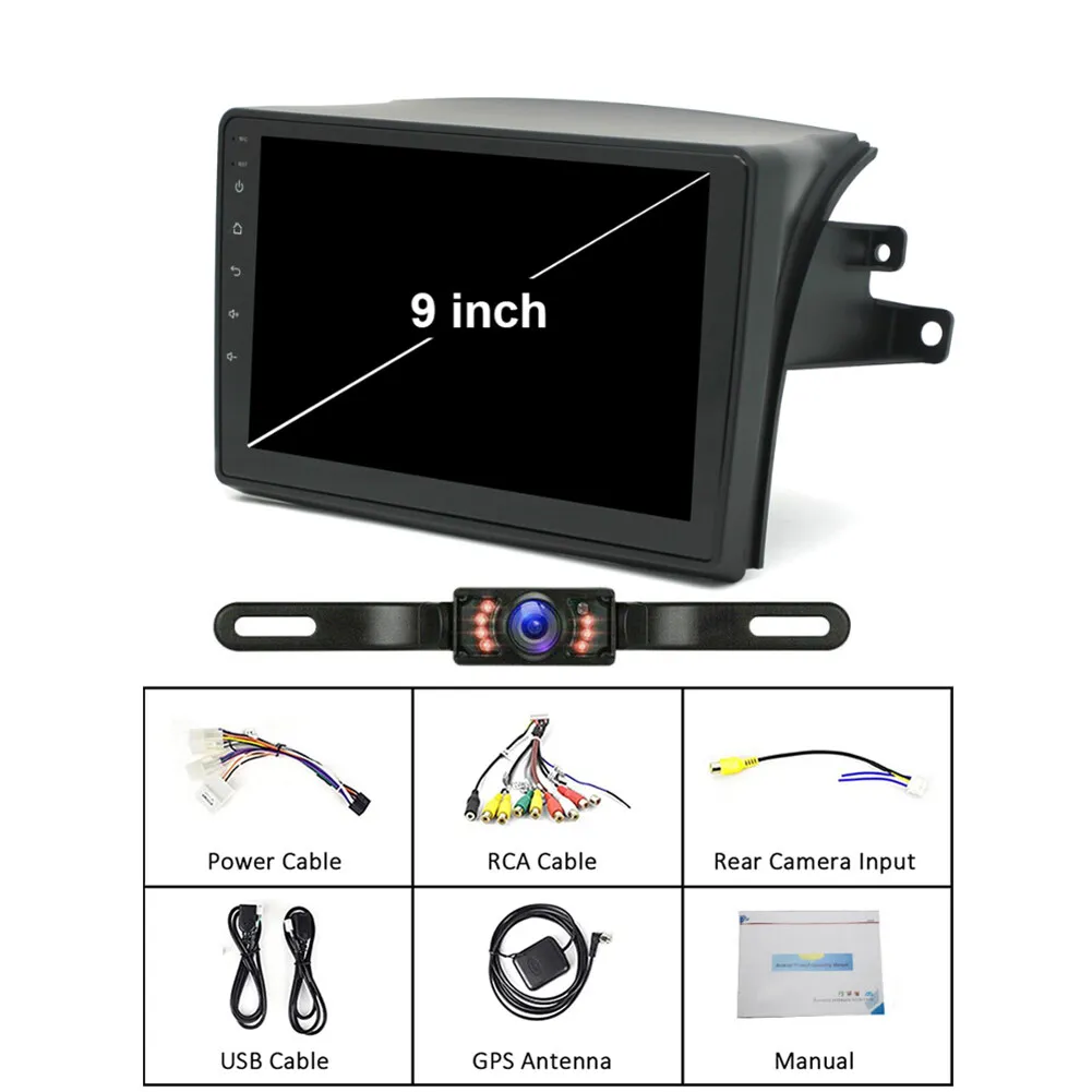 9in Android13 Car Stereo Radio GPS Navigation 2G+32G for S-ienna 2004-2010 Wireless fit for CarPlay Android Auto WiFi FM/RDS SWC