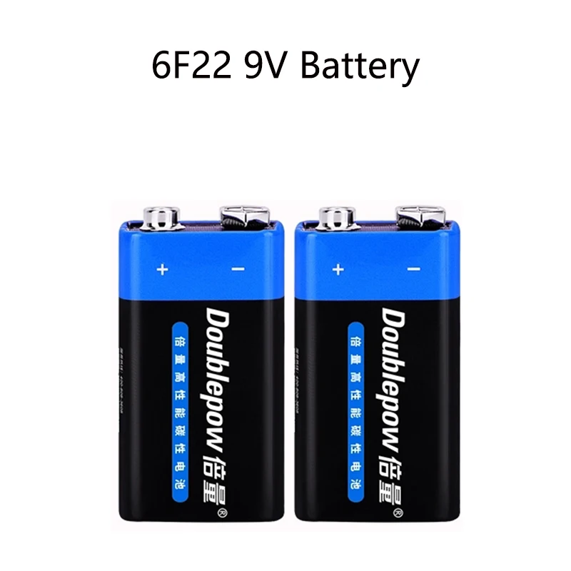 

2PCS 6F22 9V Battery Dry Batteries for Multimeter Microphone Disposable Battery 6F22 Battery