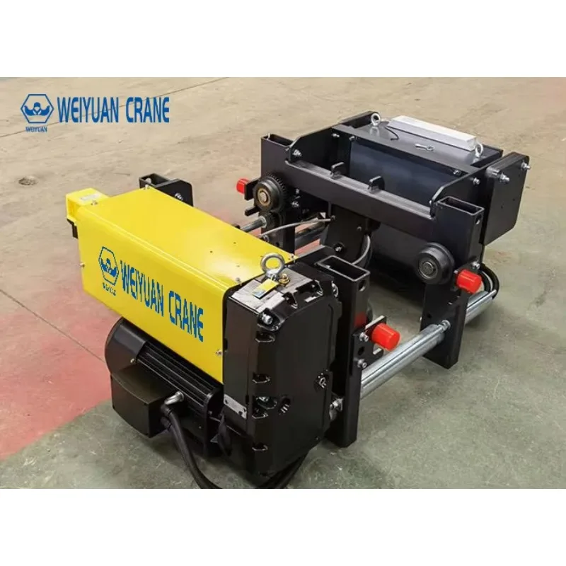 High Standard 3-10T Electric Hoist Motorized Lifting Hook Variable Speed European Travelling Trolley Hoist Load Wire Rope Hotels