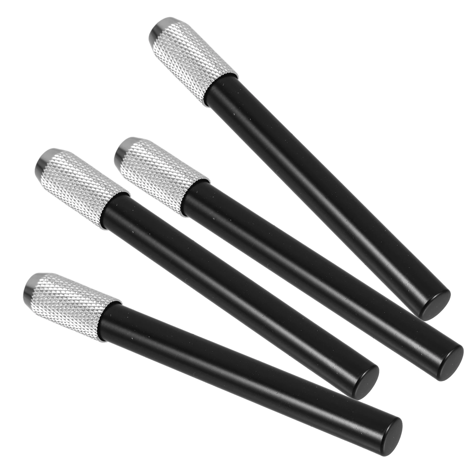 

4pcs Pencil Copper Pencil Extender Handle Pens Extensions Sleeve Holder for Drawing Writing School Supplies