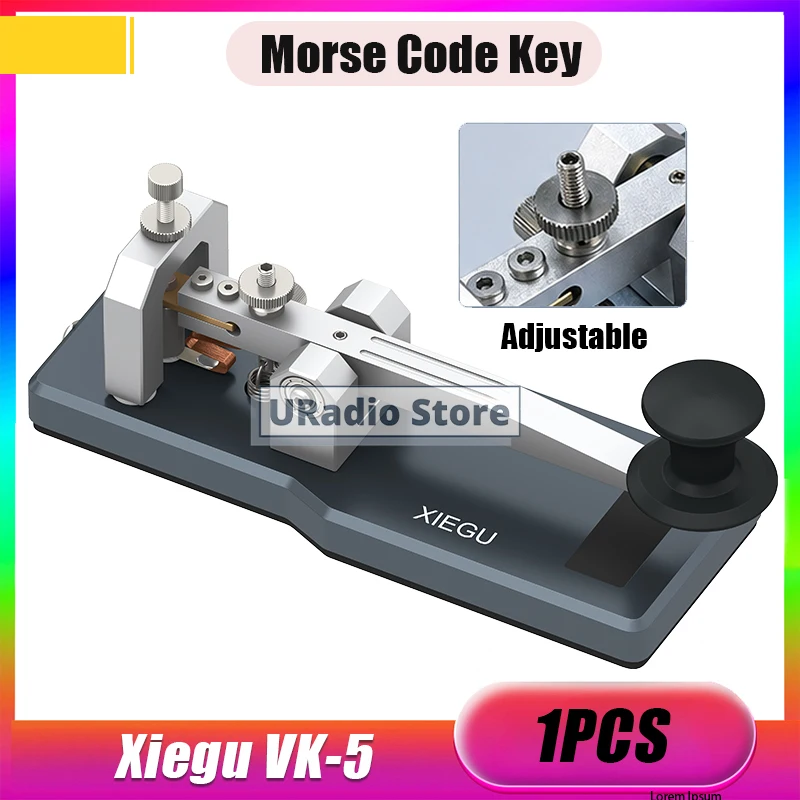 xiegu-vk-5-cle-morse-cw-pour-radioamateur-manuelle-droite-accessoire-qrp-pour-operateurs-radioamateurs-x6100-x6200