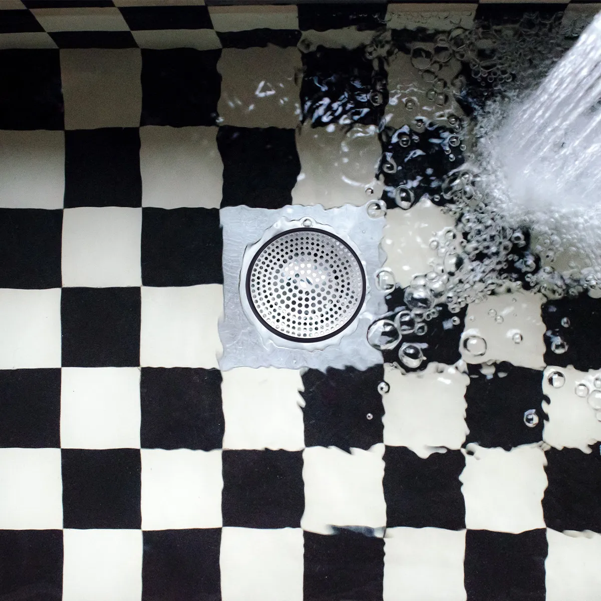 

Stainless Steel Shower Drain Protector with Silicone Edge Hair Stopper for Tub Bathroom Kitchen Sink Bathtub Wash Basin Bidet