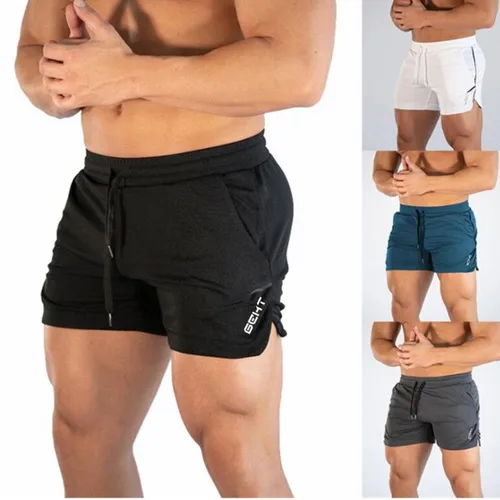 Pantalones cortos deportivos de secado rápido de verano para hombre, pantalones cortos deportivos para correr, pantalones cortos de natación de playa de secado rápido transpirables de alta elasticidad