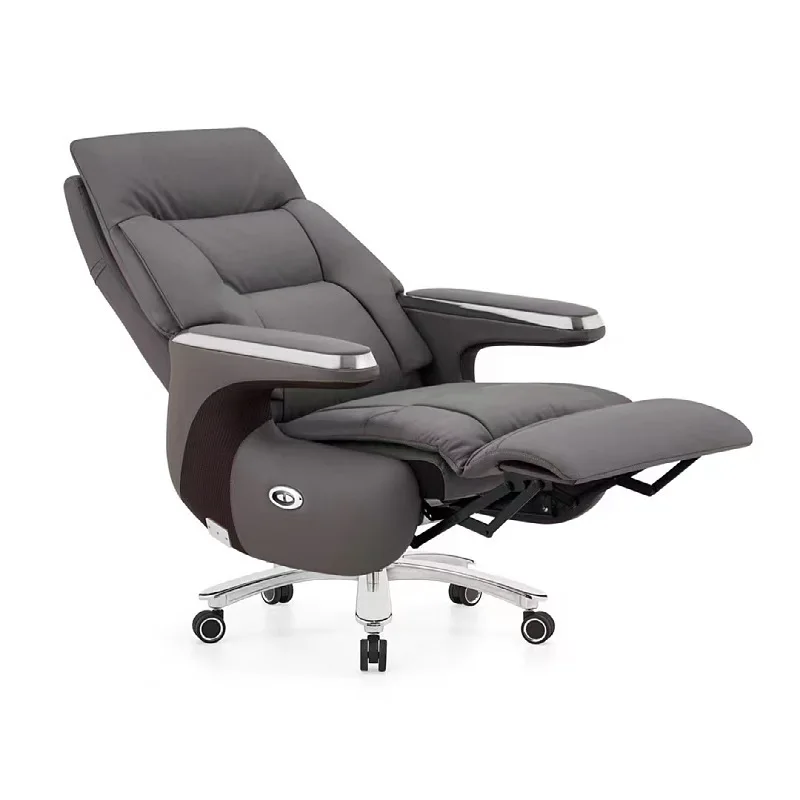 

Recumbable electric boss , comfortable cowhide office , computer chair