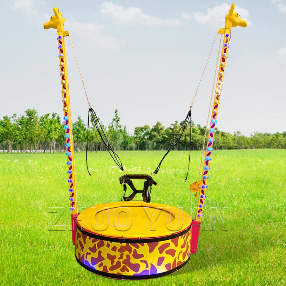 Factory professional bungee jumping trampoline commercial trampoline mobile kids game electric bungee bed