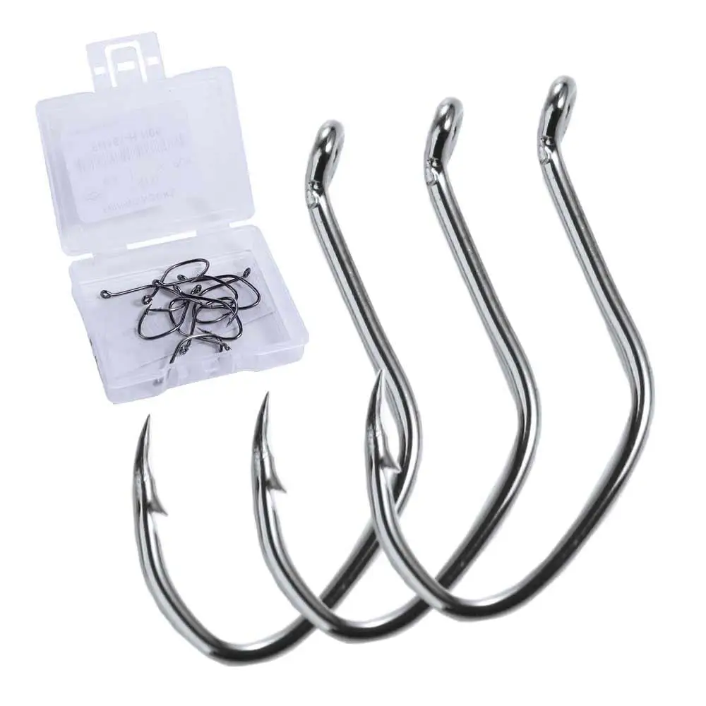 10pcs Circle Hook Fly Fishing Accessories Catfish Hook Mustad Hooks Jig Fishhook Fishing Hooks Barbed Fishhook Fishhook Sea Hook