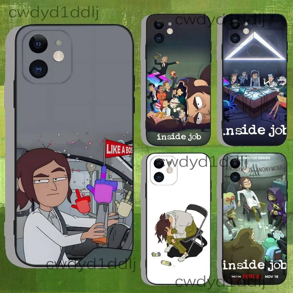 

I-Inside Cartoon Job Phone Case For iPhone 15,16,17,13,14,11,12,Pro,Max,Plus,E,Air,Mini Shockproof Soft Cover Fundas