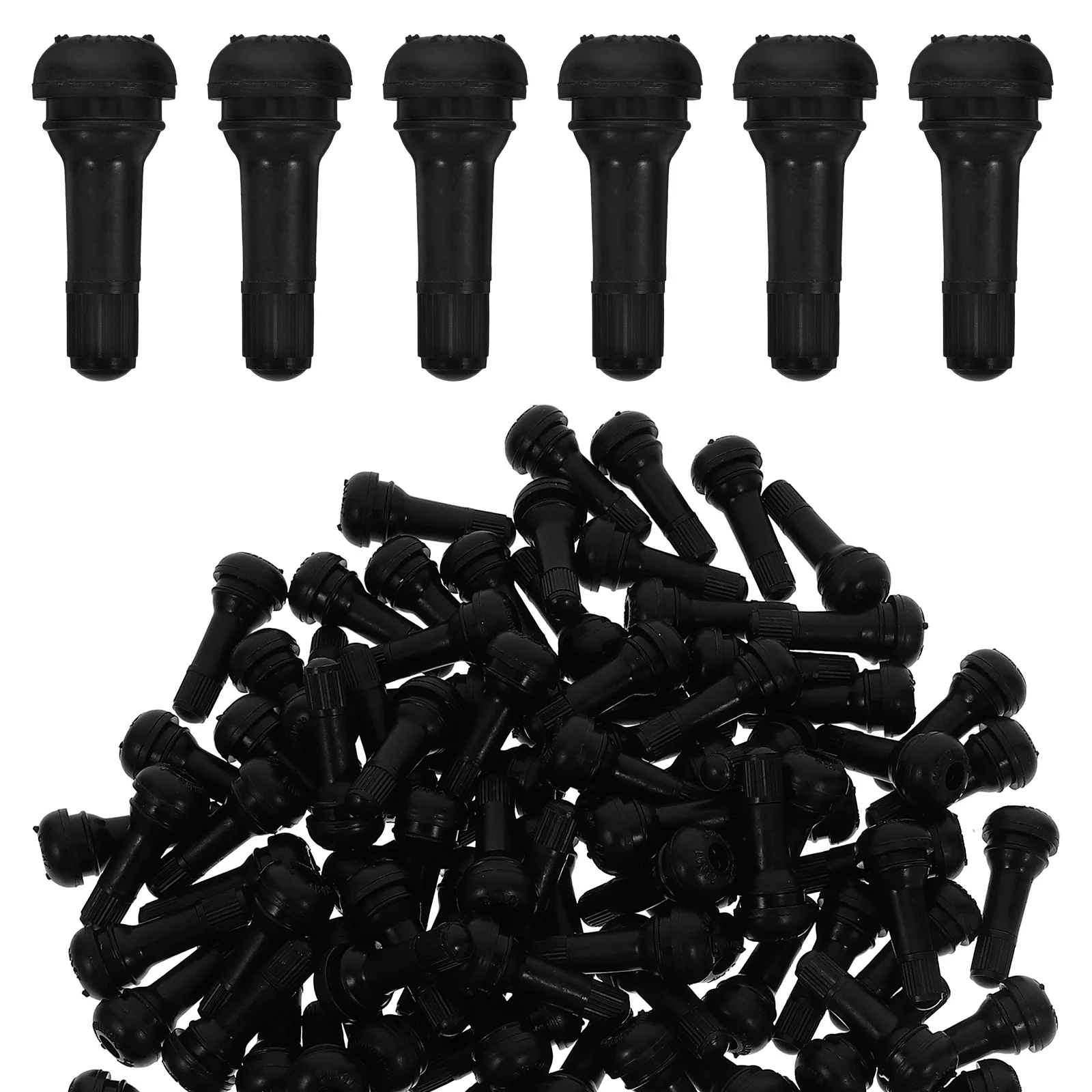 

200 шт. Tr-413 резиновые защелкивающиеся стержни шин, черные высокотемпературные латунные сердечники, протестированные для инструментов для ремонта автомобилей и мотоциклов