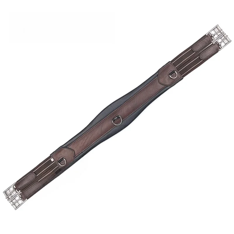 Cowhide, English style, integrated saddle belt