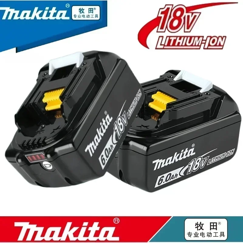 Makita tool battery 18V 6.0Ah, rechargeable replacement Makita 18V electric tool battery DGA404 BL1860B BL1850B BL1840 BL1830B