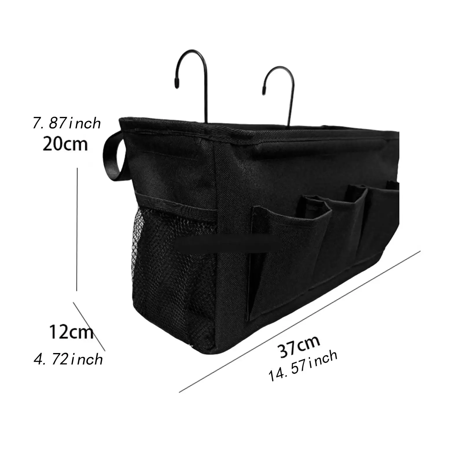 حقيبة تخزين بجانب السرير، منظم تخزين السرير المعلق لغرفة النوم والمدرسة