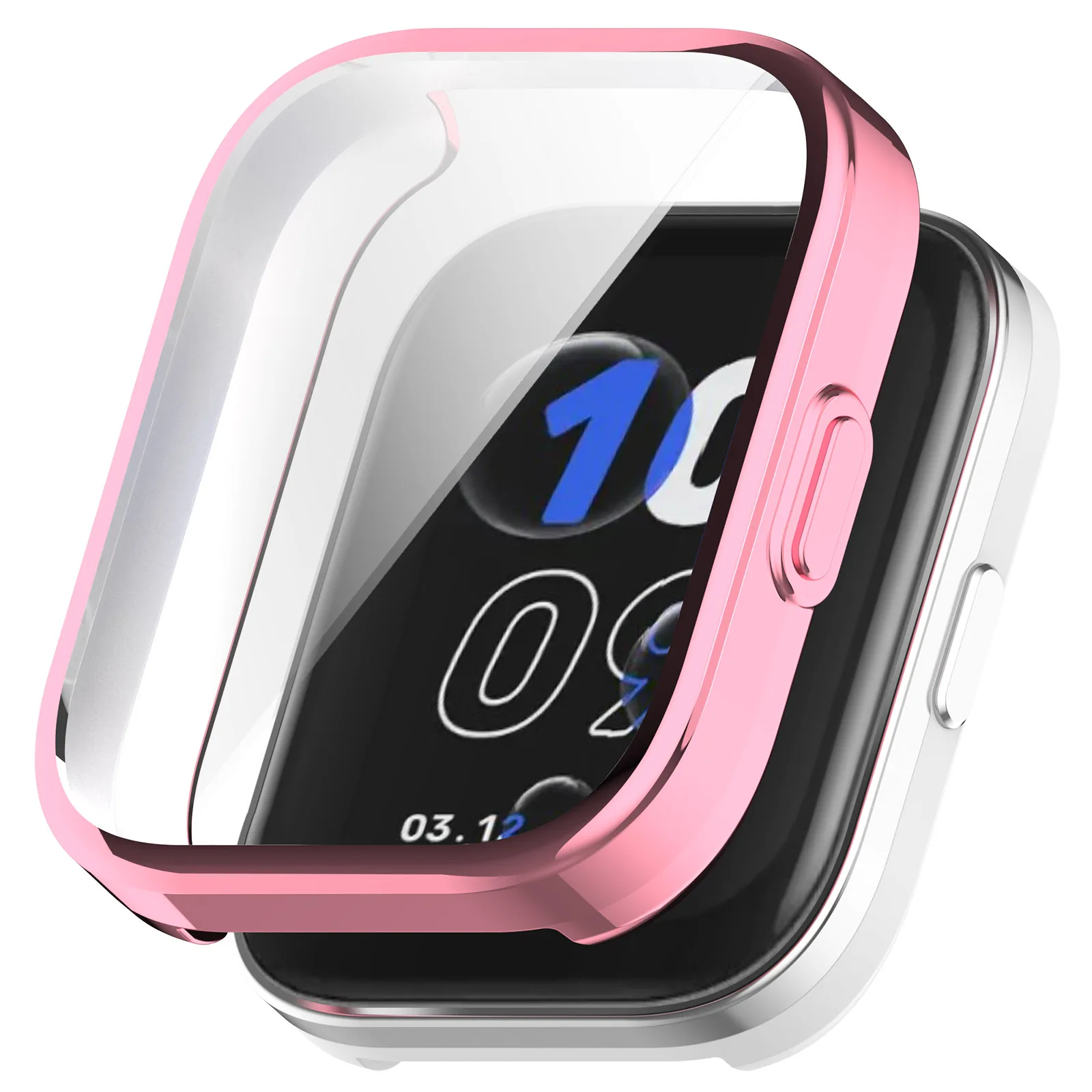 

Для Amazfit Bip 5 Unity чехол из ТПУ с защитой от царапин, защитный чехол для умных часов - розовый