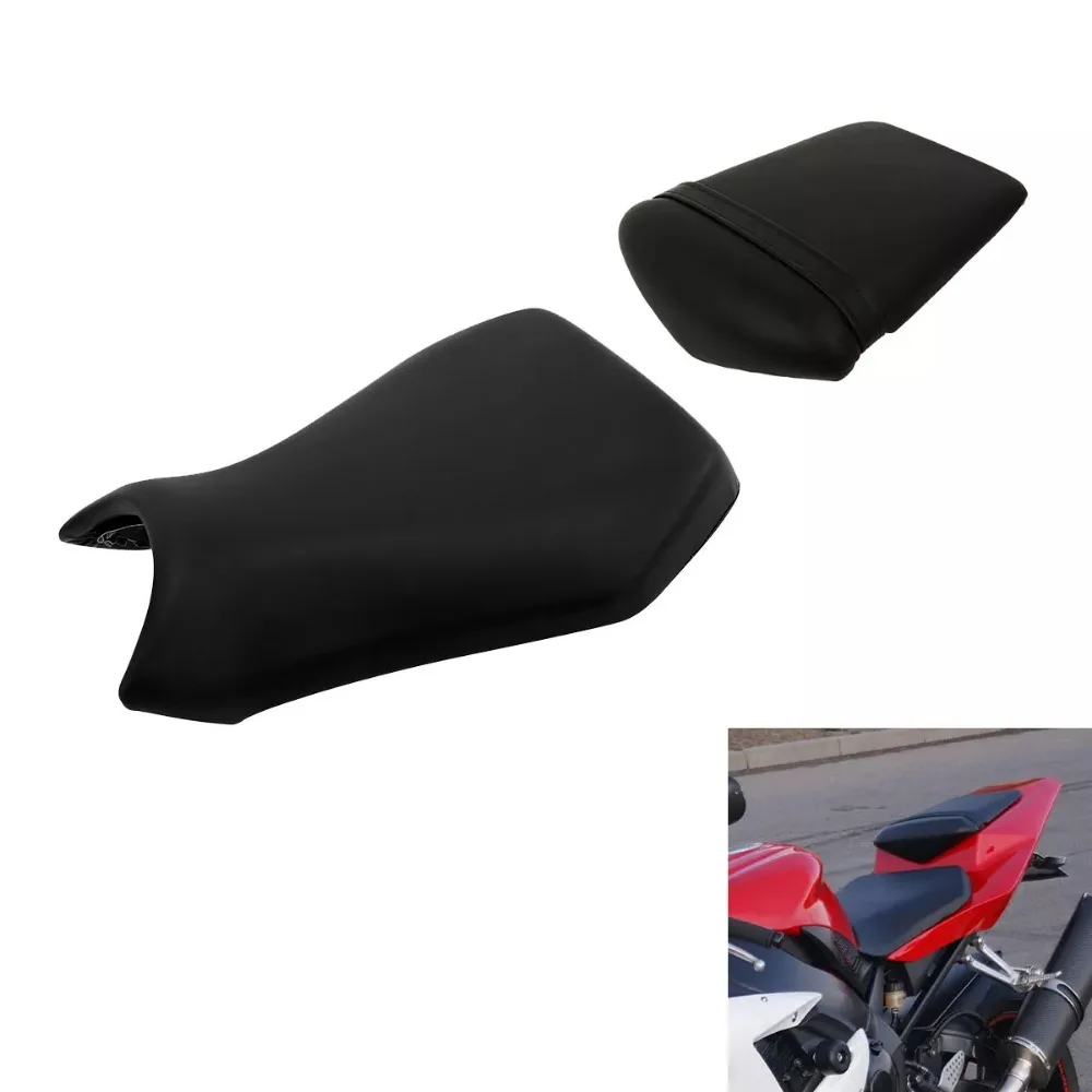 Front & Rear Rider Passenger Seat Fit For YAMAHA YZF R1 YZF-R1 2002-2003 Black