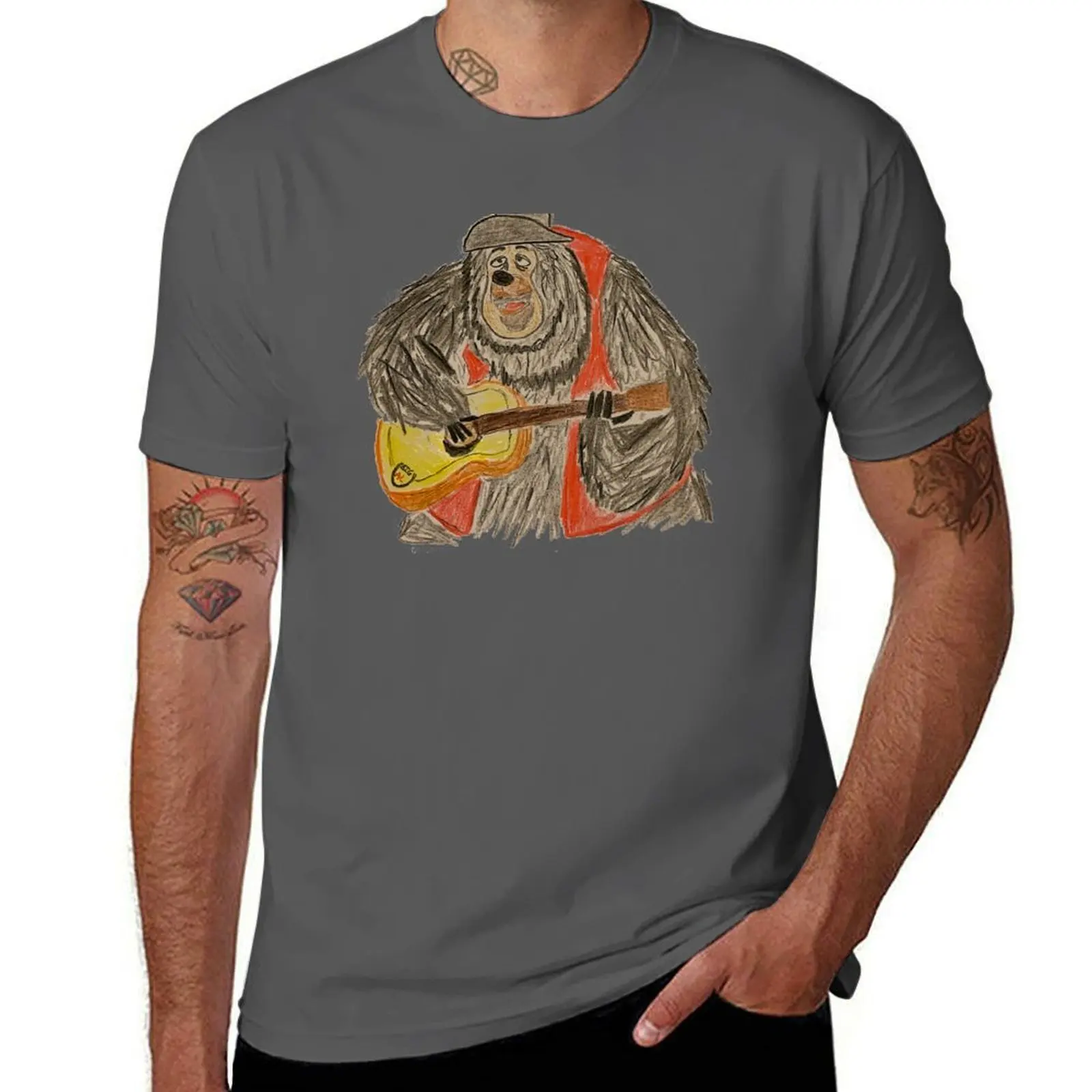 

Big Al Sketch - Country Bear Jamboree T-Shirt t shirt personalised t shirt men 100% cotton luxury brand T-Shirt