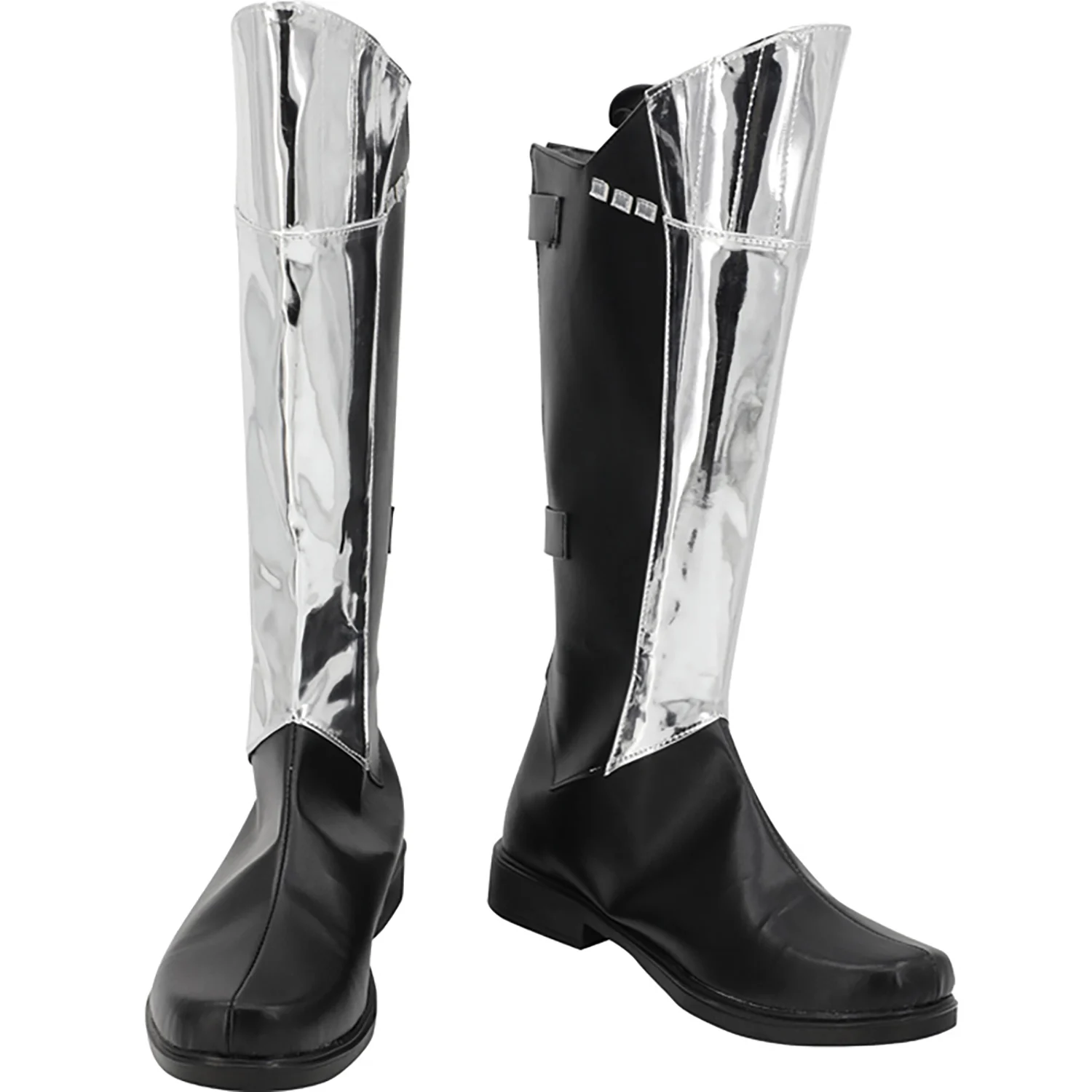 darth-vader-cosplay-shoes-silver-black-boots-custom-made-any-size