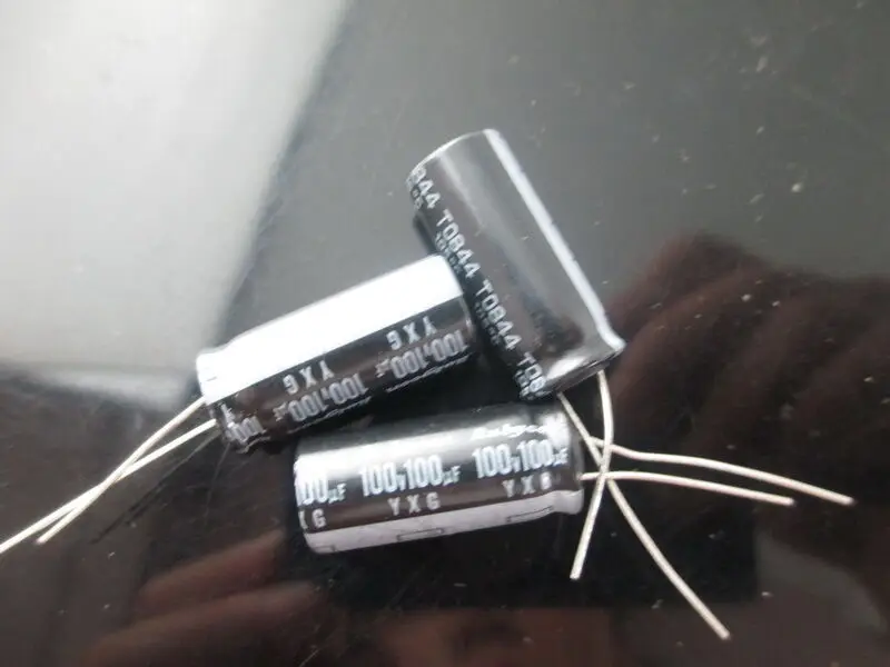 50pcs RUBYCON YXG 10uf 100v 10mfd Capacitor  high frequency 105℃ 10*20mm