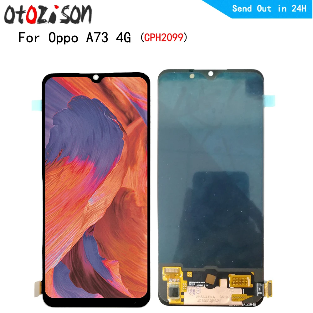 

AMOLED-экран 6,4 дюйма для Oppo A73 4G CPH2099, ЖК-дисплей, экран, сенсорная панель, дигитайзер с рамкой в сборе для Oppo A73 4G