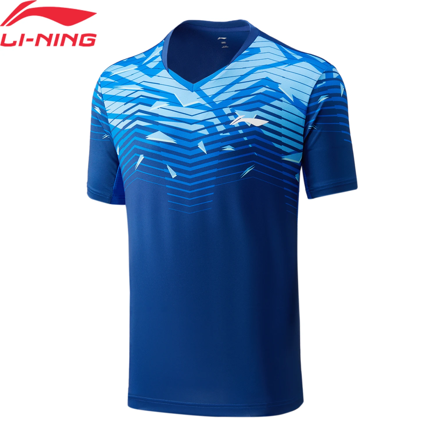 Li-Ning Men Badminton T-shirt Jersey Breathable AT DRY Regular Fit 93%Polyester 7%Spandex LiNing Comfort Sports Tee Tops AAYU141