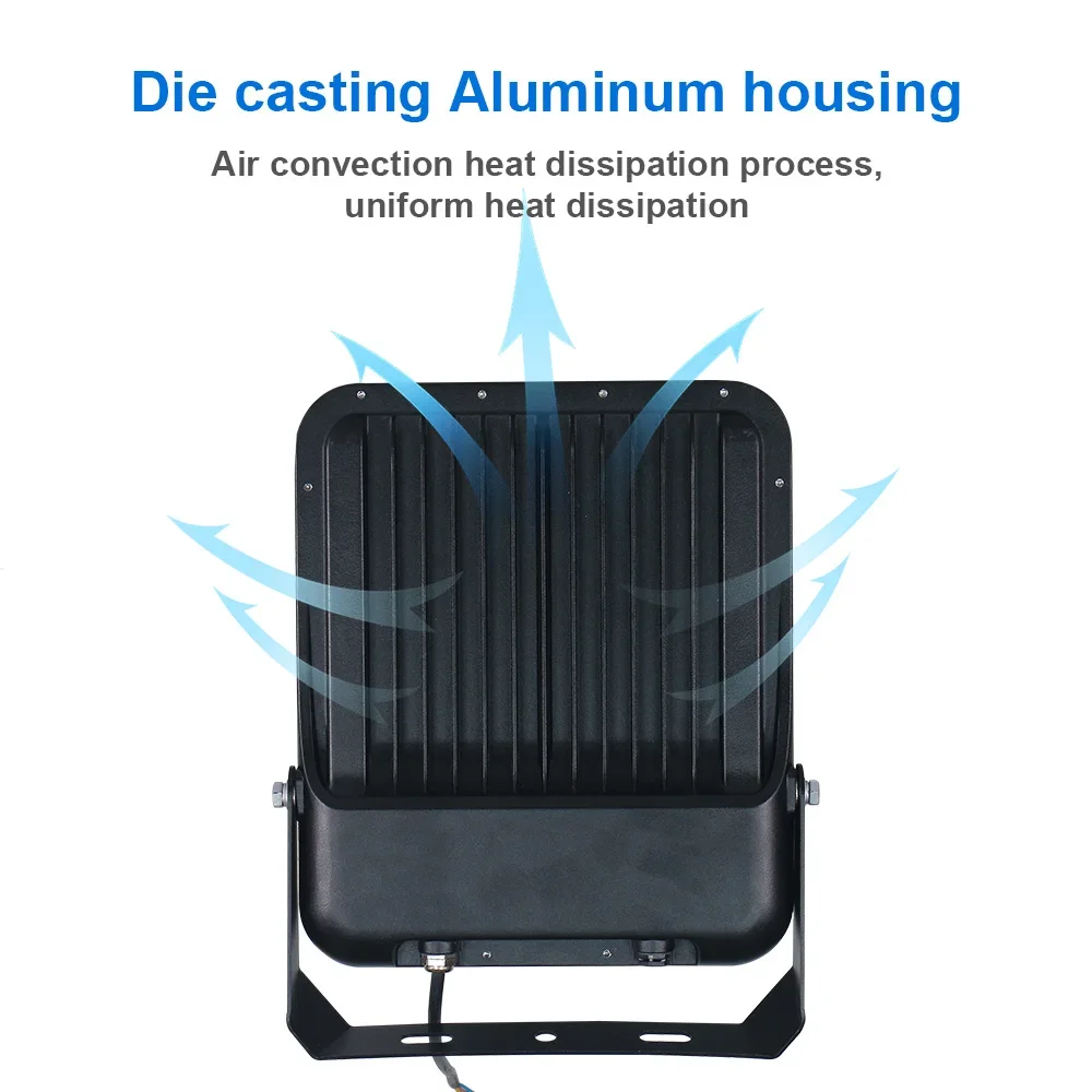 プロ仕様屋外テニスコートLED投光器100W 200W IP66防水PIRモーションセンサーアルミ製高品質ライト