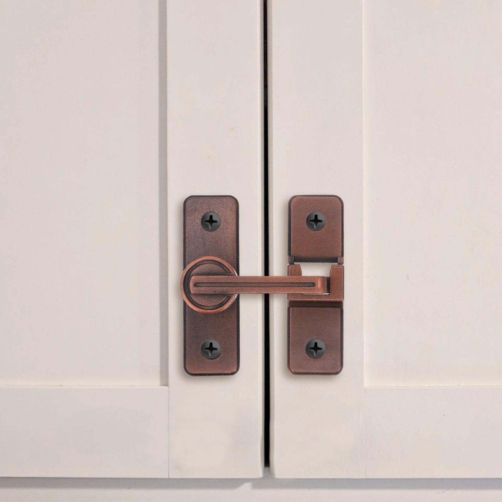 

Stainless Steel Durable Barn Sliding For Bathroom Garage Garden Outdoor Dark Red Latch Fence Gate Door Chain Security