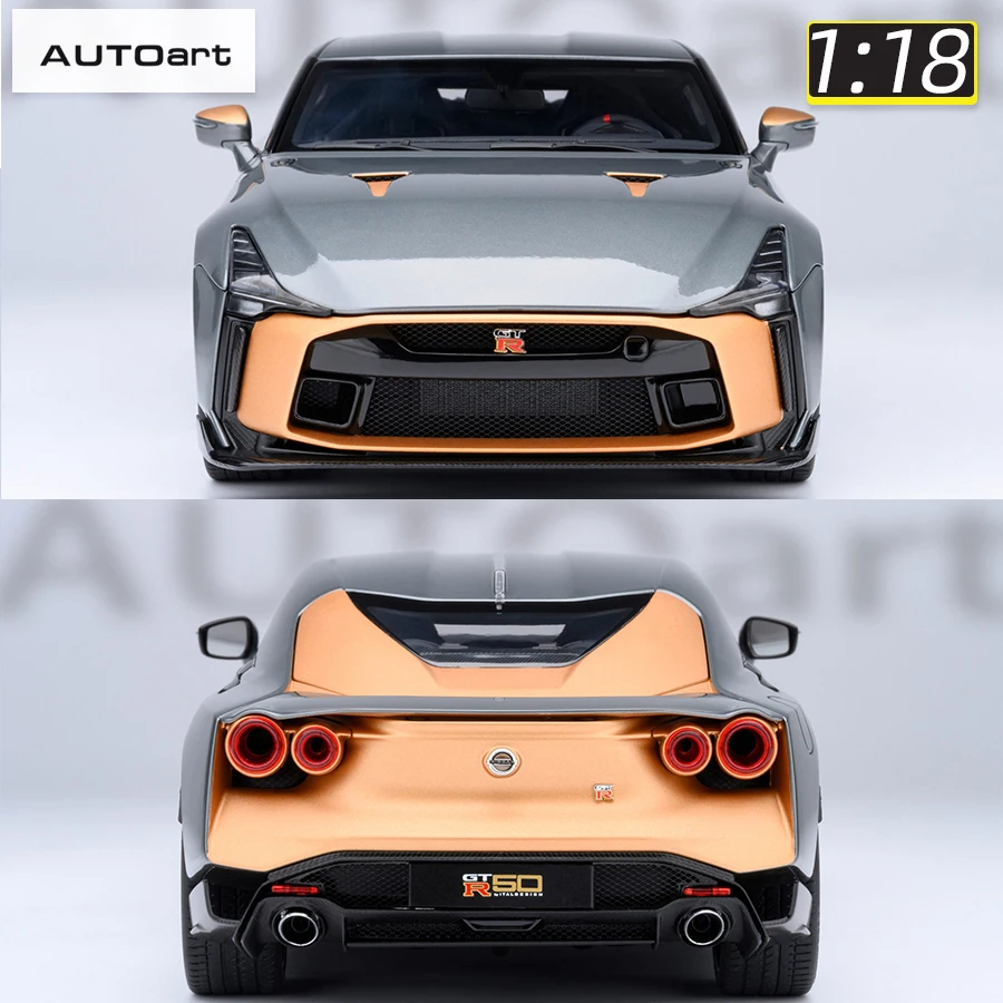 AUTOART 1/18 Nissan GT-R50 by Italdesign Sports car model Static display Holiday gift Collection 77510