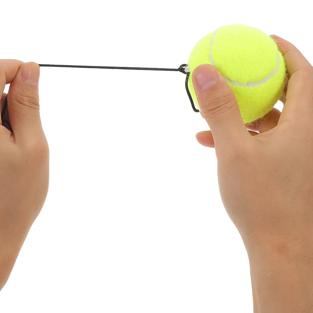 

6Pcs Tennis Training Rebound Ball Elastic Rope Tennis Trainer Practice Kit Single Player Exercise Equipment for Indoor Outdoor
