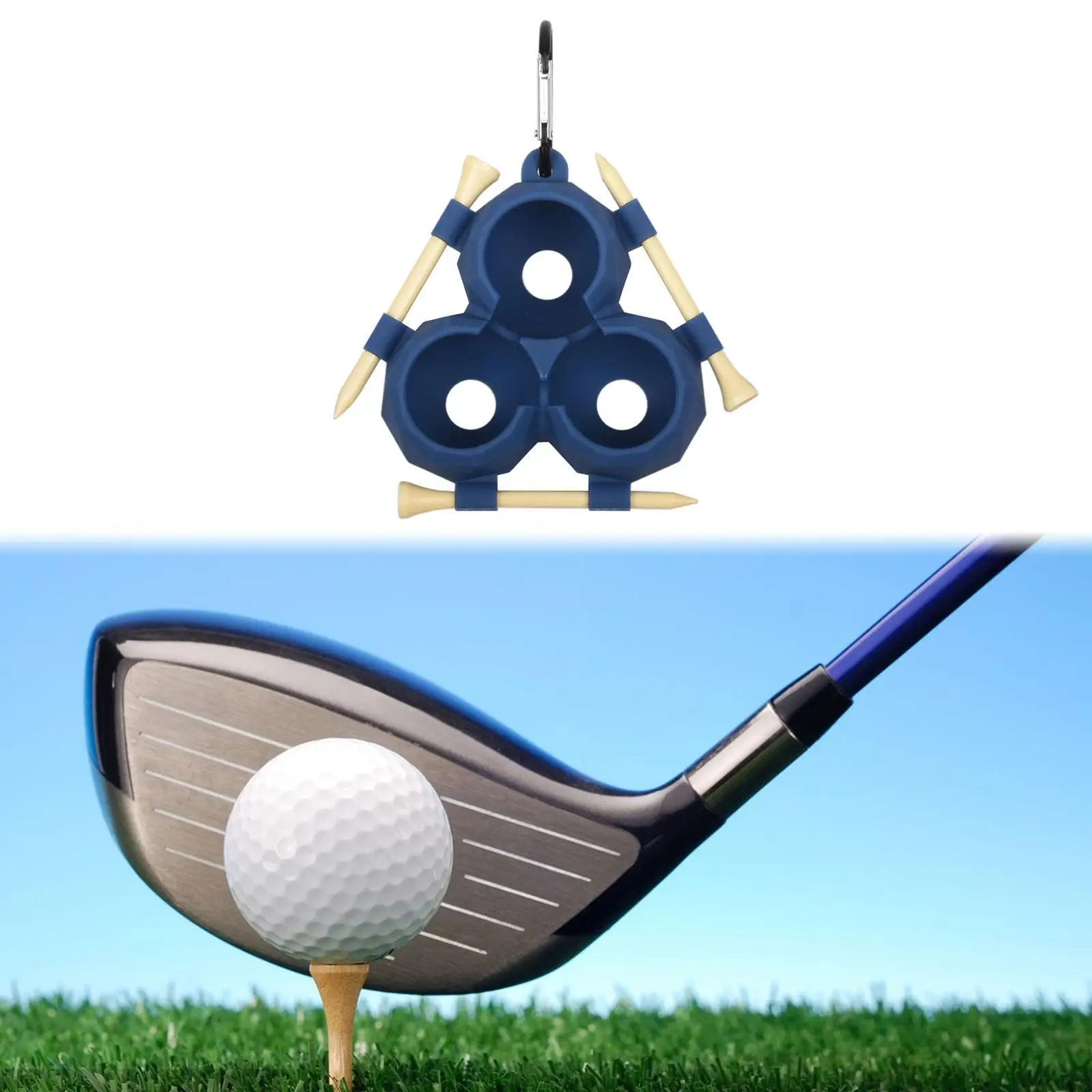 

Компактный силиконовый чехол для гольф-мячей с легким креплением, держатель для мячей, подарок для любителей гольфа, для спорта и тренировок