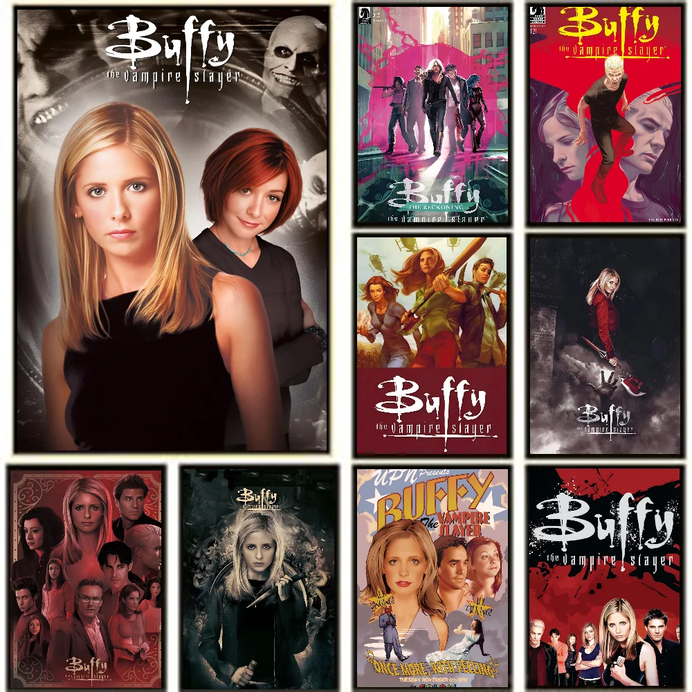 1PC Buffy The Vampire Slayer Poster Poster Stickers Art Wall Murals Decor Game Room Decor Gifts Kawaii HD Painting Cat Cars