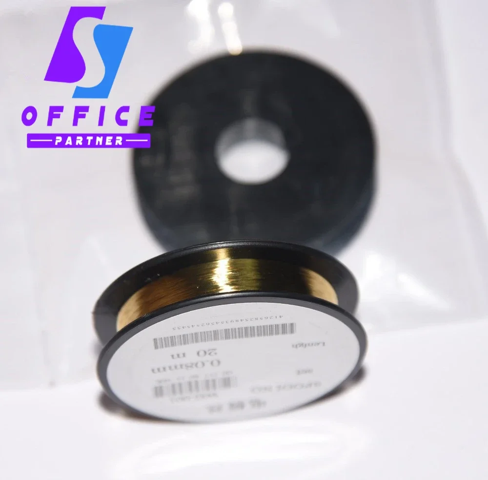 1PC 20M 0.08mm Golden Corona Wire Charge for Toshiba for Canon for Sharp for Ricoh for Konica Minolta Electrode Tungsten Wire