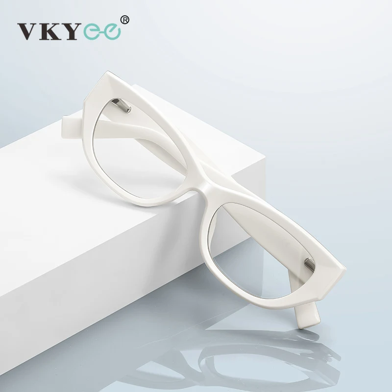 

VICKY Новое поступление, минималистичные кошачьи глаза, уникальный дизайн, женские очки для чтения с защитой от синего света, настраиваемые очки по рецепту PFD2253