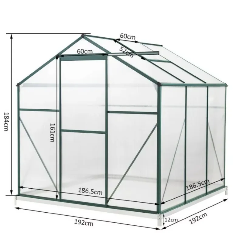 حديقة زراعية من البولي كربونات PC الدفيئة البيت الأخضر