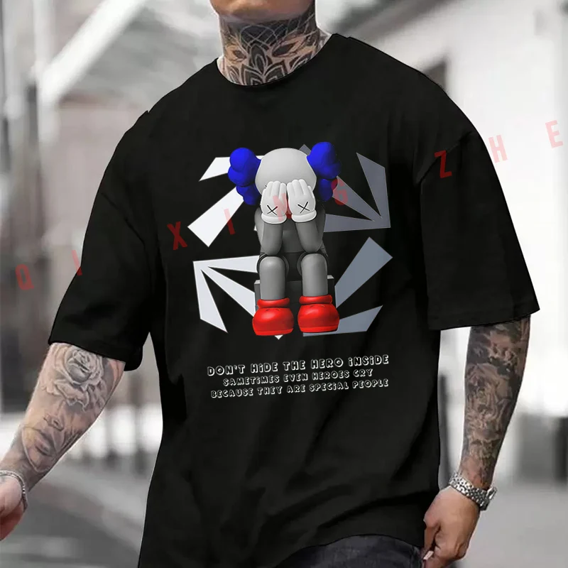 

DON’t HIDE THE HERO INSIDE Motorcycle Printed T-Shirt Men's Fashion Short Sleeve Exquisite Design Essential Top Tees