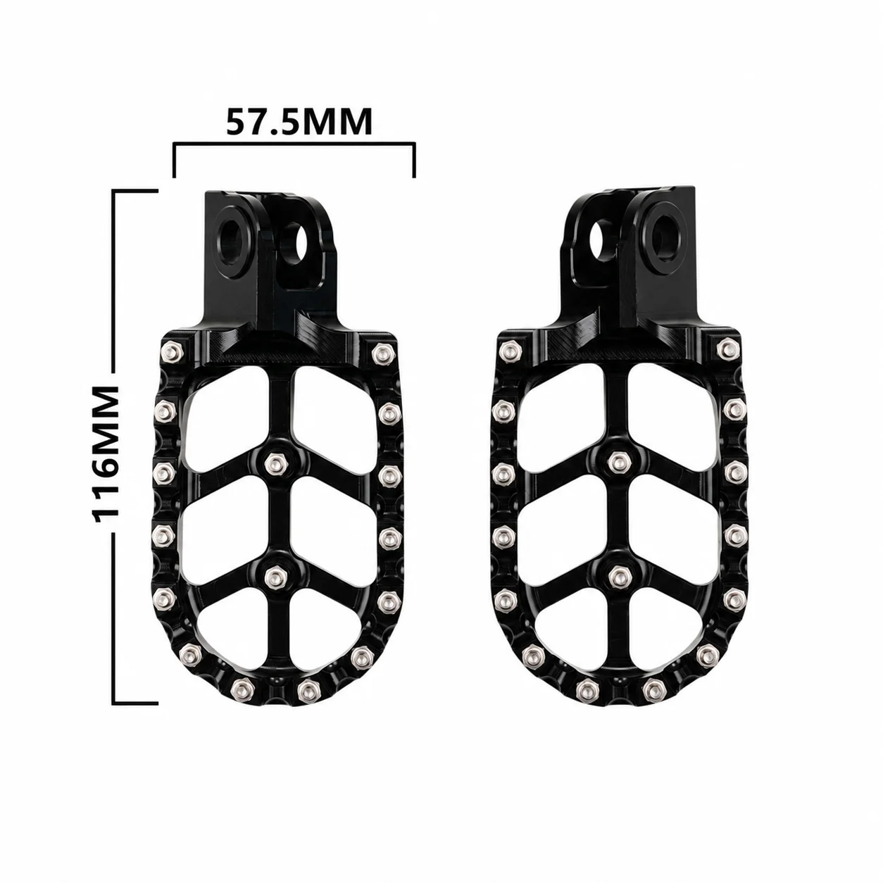 Für CFMOTO 450MT IBEX 450 Fußrasten Pedale Fußstütze Fahrerfußraste Rutschfest CNC Aluminium Motorradzubehör ADV Langlebig – Detail 3