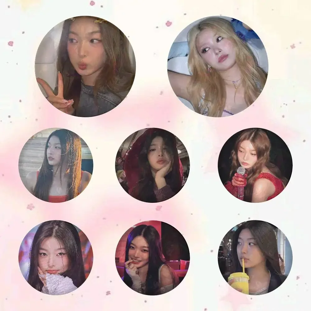 Yoonchae Badges Button Round Creative Pin Brooch Badge Bag Decor Accessories Fans Collect Friends Gifts