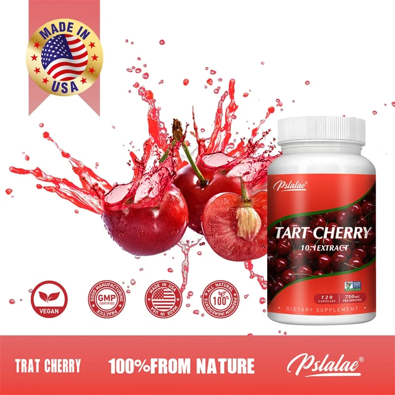 Tart Cherry-apoya la salud de las articulaciones, el sueño y los niveles equilibrados de ácido úrico para mejorar la salud física y Mental