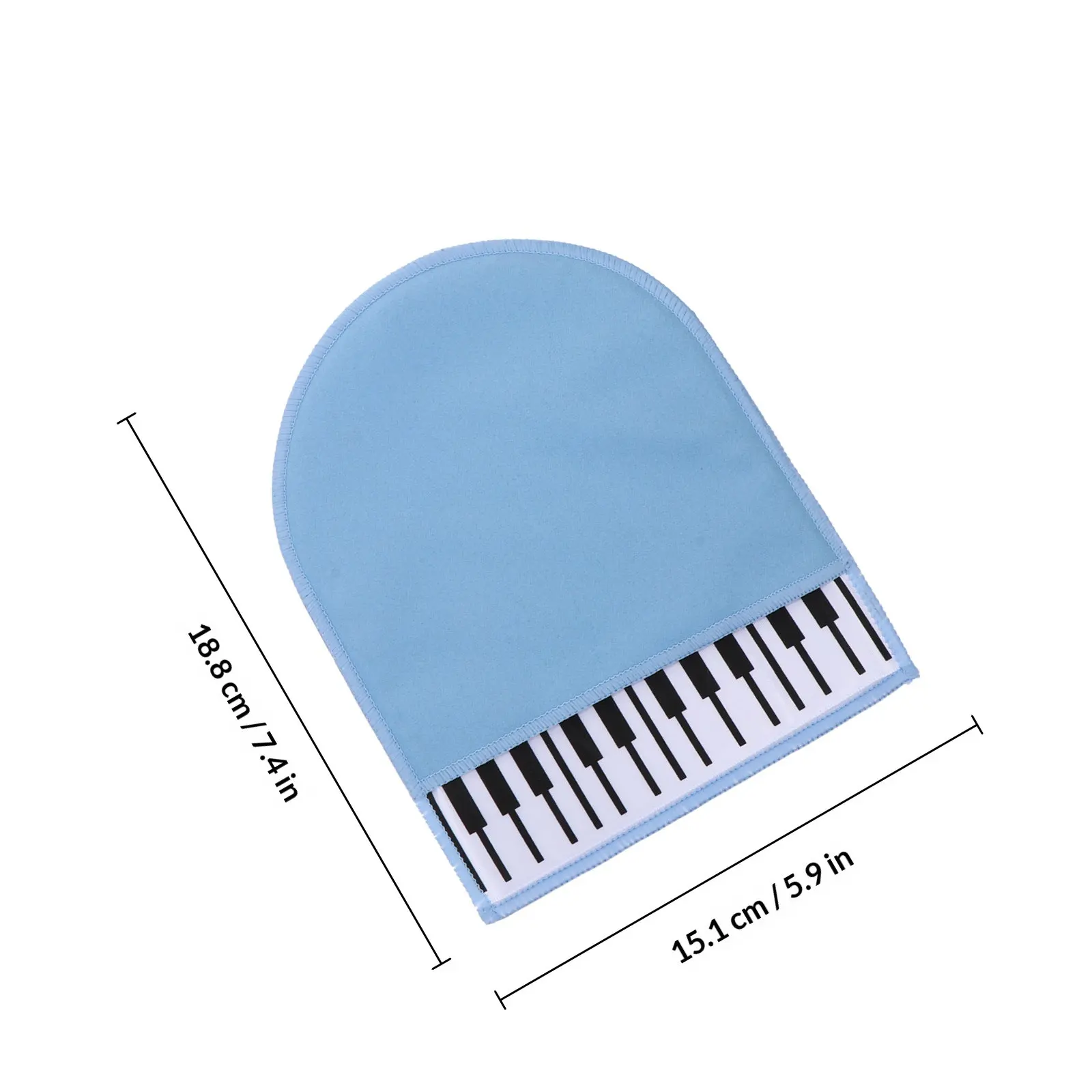 Piano Cleaning Cloth Sky Blue – High-Quality Microfiber Wipe for Instruments, Polishing & Dust Removal