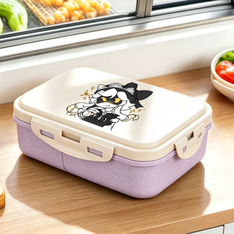 Murder Drones Women Men Lunch Box Anime Portable Bento Boxs Student Hermetic Food Crisper Single Layer Capacity Home Gift