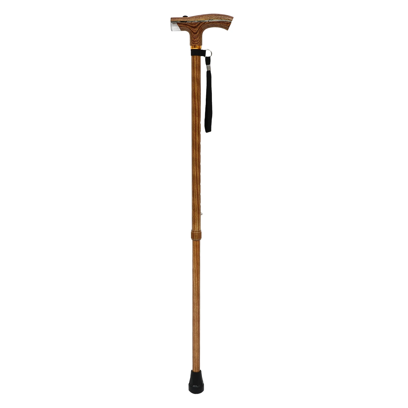 

Телескопическая трость с регулируемой высотой, костыль для пожилых людей, противоскользящий резиновый наконечник, походная палка, алюминий, деревянный