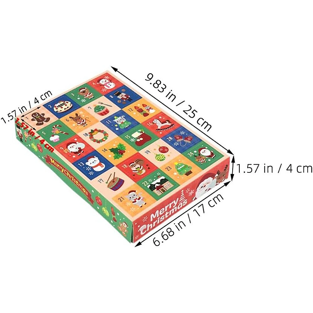 Calendários de advento de natal para preencher caixas de calendários de advento diy 24 vazio preenchível calendário de contagem regressiva de natal 24 dias caixas de presente