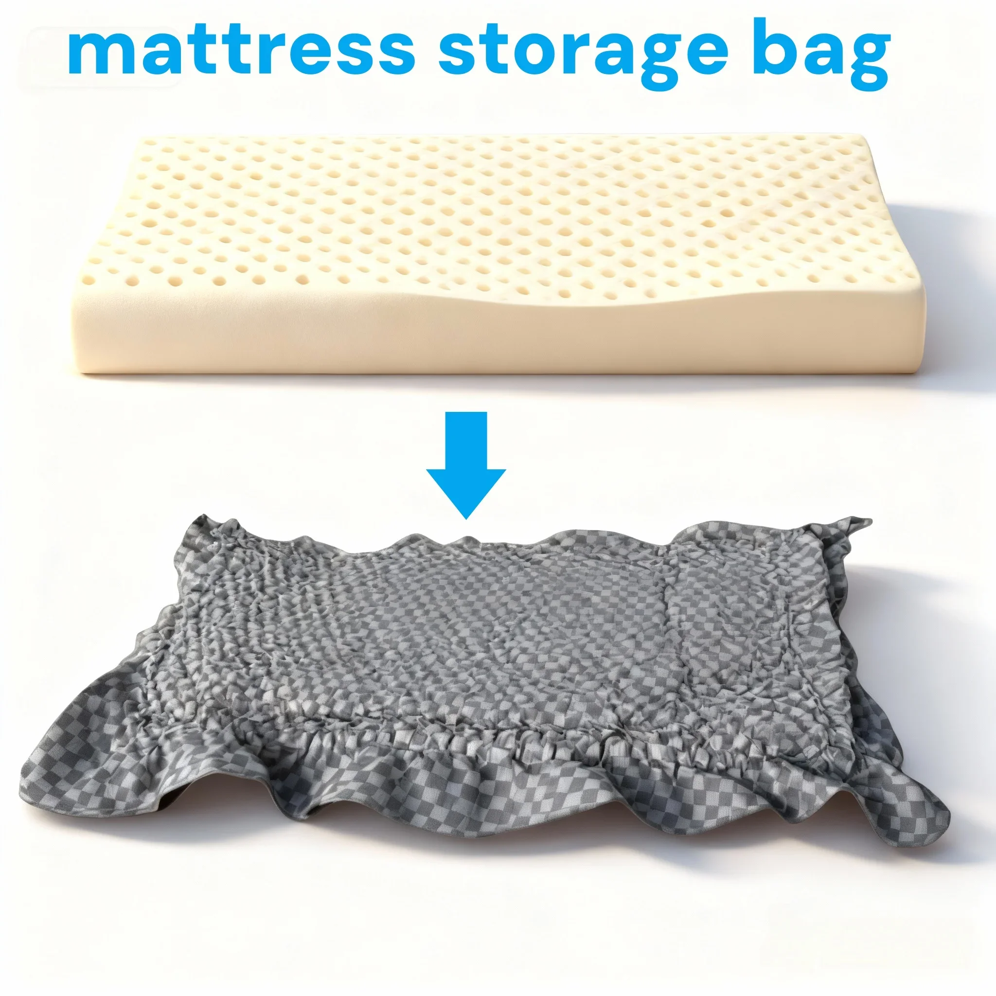 Jumbo Vacuum Compression Storage Bags, Space Saver Bags for Mattress Moving, Heavy Duty Storage for Bedding Quilt Sofa Cushions