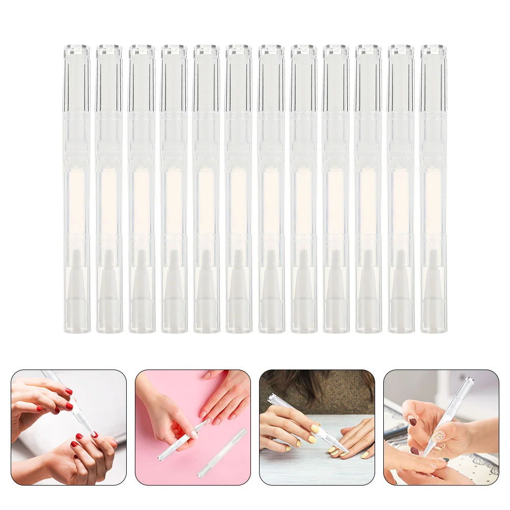 

15 Pcs Nail Spinner Oil Pen Clear Polish Pregnant Eyelashes Refillable Tubes Transparent Empty Pens Pp