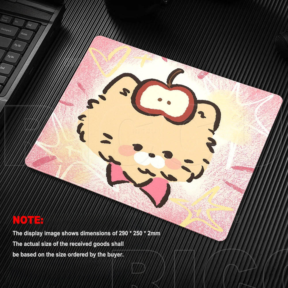 Small Size Mouse Pad XXL Pink Kawaii Cat Desk Mat Computer Desk Accessories Mouse Carpet Non-slip Gamer Stitched Edge Rubber Pad