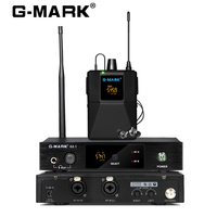In Ear Monitor G-MARK G2.1IEM UHF Mono Wireless Return Frequency Selectable For Stage Singer Guitar Studio Band Performance DJ