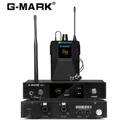 In Ear Monitor G-MARK G2.1IEM UHF Mono Wireless Return Frequency Selectable For Stage Singer Guitar Studio Band Performance DJ